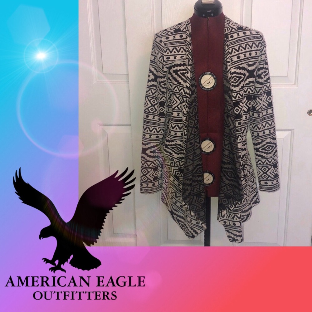 American Eagle Aztec Pattern Cardigan
